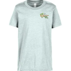 Bella+Canvas Crewneck T-Shirt - Youth - Heathers - Embroidered