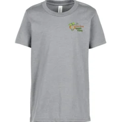 Bella+Canvas Crewneck T-Shirt - Youth - Heathers - Embroidered