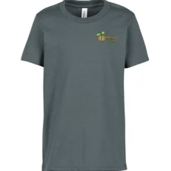 Bella+Canvas Crewneck T-Shirt - Youth - Heathers - Embroidered