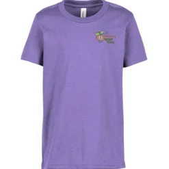 Bella+Canvas Crewneck T-Shirt - Youth - Heathers - Embroidered