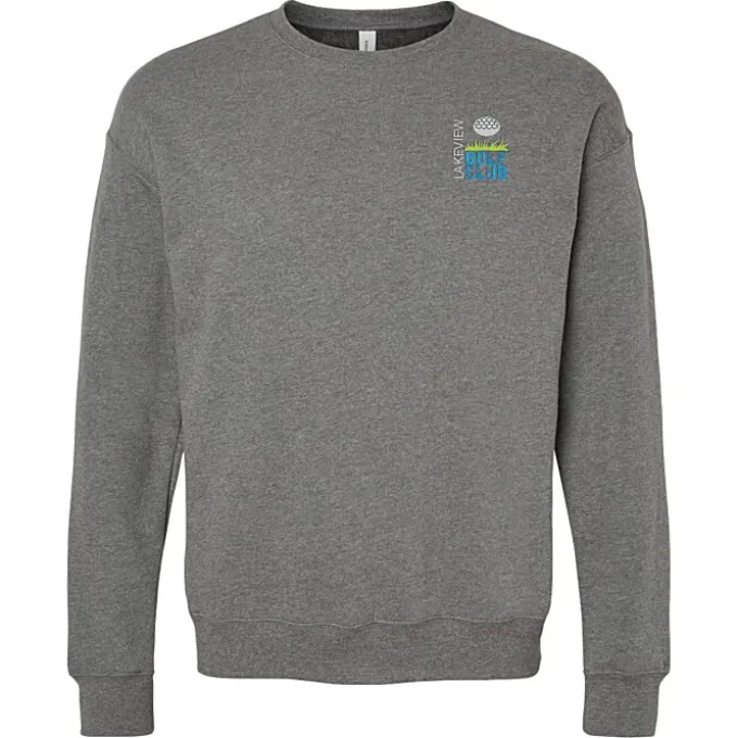 Bella+Canvas Drop Shoulder Crewneck Sweatshirt - Embroidered