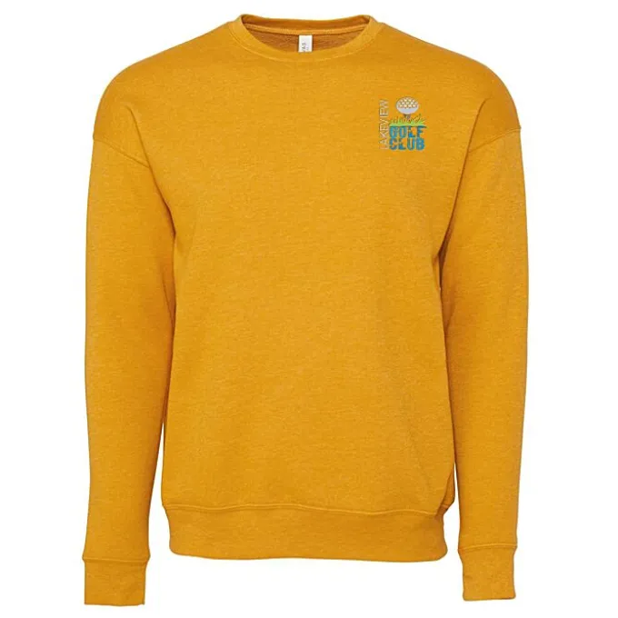 Bella+Canvas Drop Shoulder Crewneck Sweatshirt - Embroidered