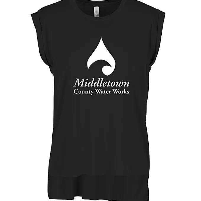 Bella+Canvas Flowy Rolled Cuff Tee - Ladies'