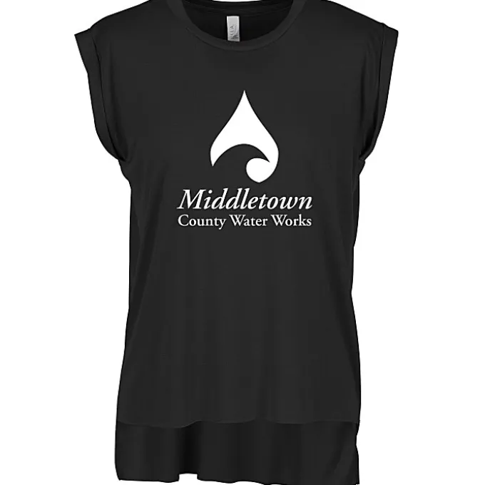 Bella+Canvas Flowy Rolled Cuff Tee - Ladies'