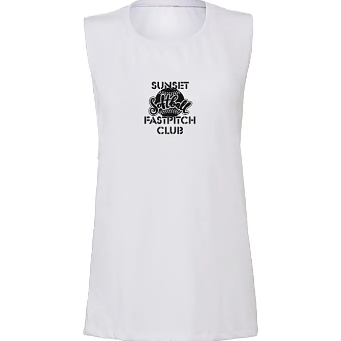 Bella+Canvas Flowy Scoop Muscle Tank - Ladies'
