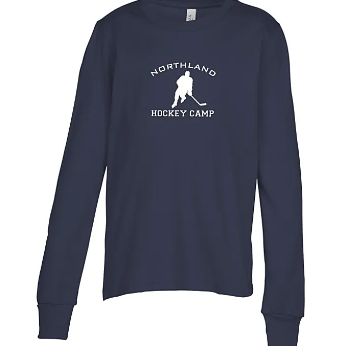 Bella+Canvas Long Sleeve Crewneck T-Shirt - Youth - Screen