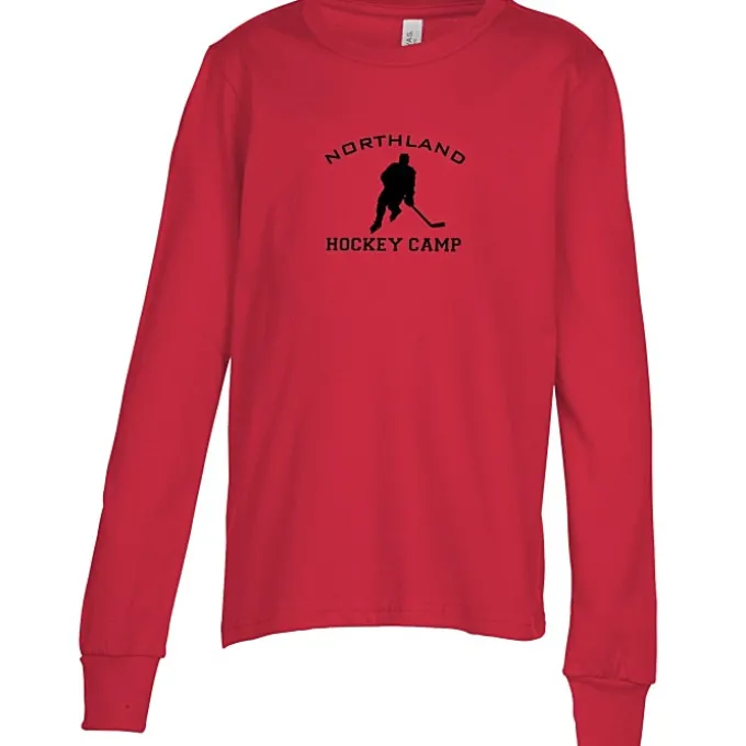 Bella+Canvas Long Sleeve Crewneck T-Shirt - Youth - Screen