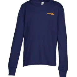 Bella+Canvas Long Sleeve Crewneck T-Shirt - Youth - Embroidered