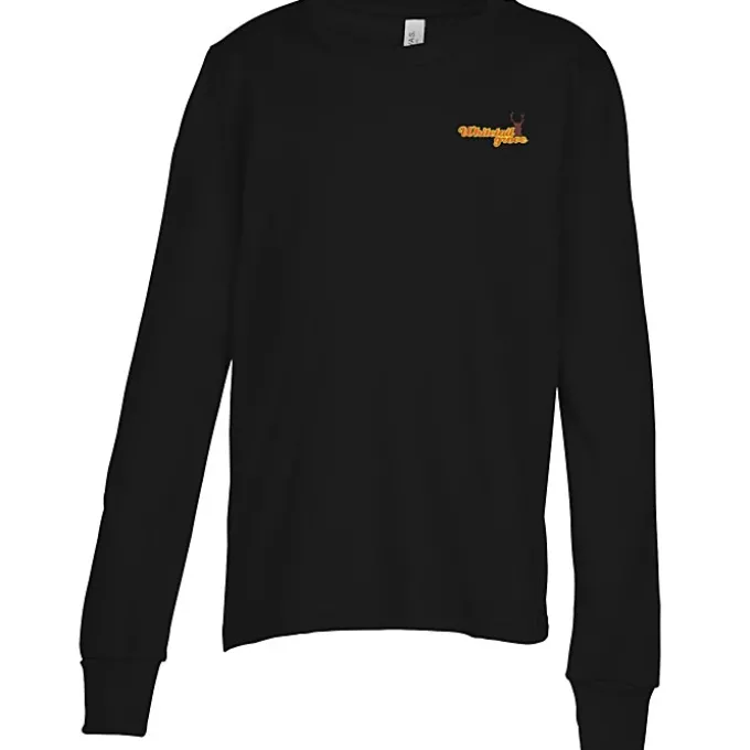 Bella+Canvas Long Sleeve Crewneck T-Shirt - Youth - Embroidered