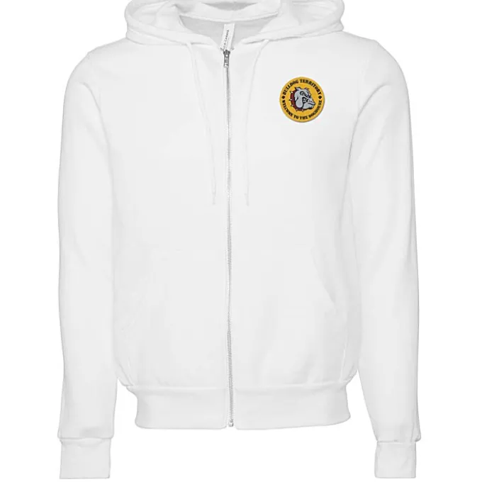 Bella+Canvas 7-oz Full-Zip Hooded Sweatshirt - Embroidered