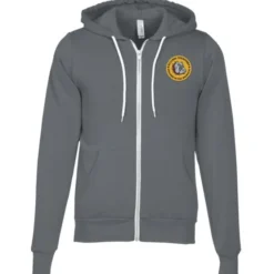 Bella+Canvas 7-oz Full-Zip Hooded Sweatshirt - Embroidered