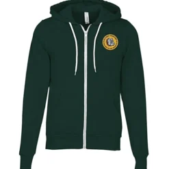 Bella+Canvas 7-oz Full-Zip Hooded Sweatshirt - Embroidered