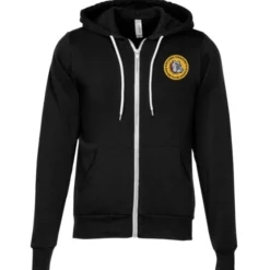Bella+Canvas 7-oz Full-Zip Hooded Sweatshirt - Embroidered