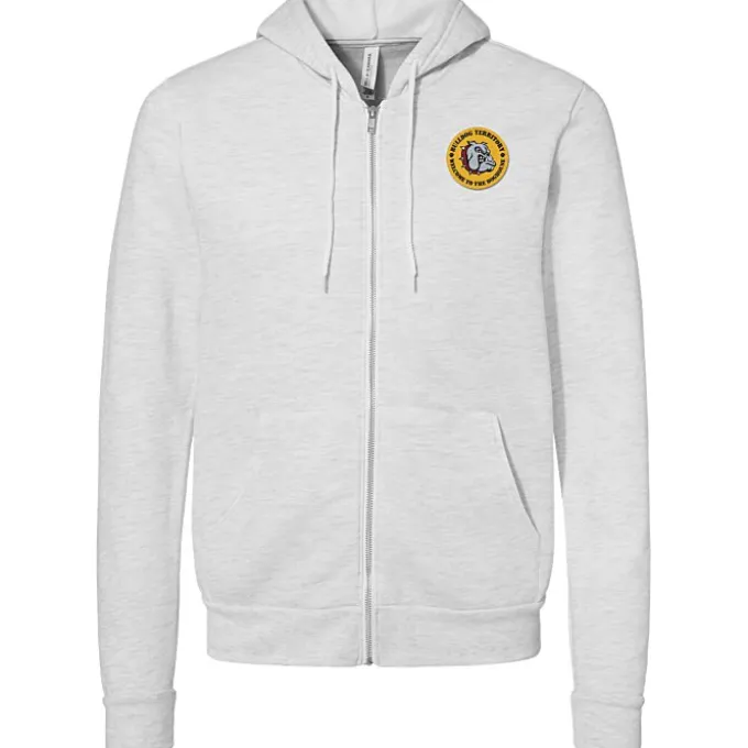 Bella+Canvas 7-oz Full-Zip Hooded Sweatshirt - Embroidered
