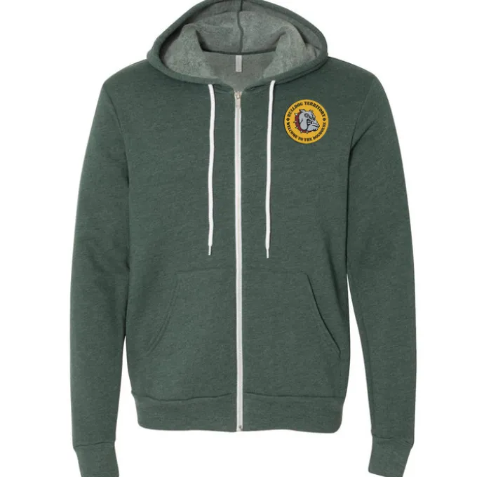Bella+Canvas 7-oz Full-Zip Hooded Sweatshirt - Embroidered