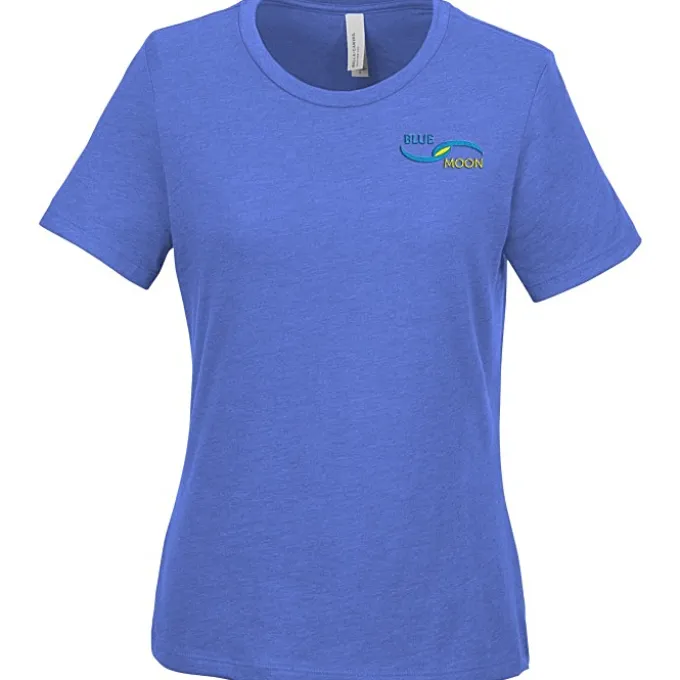 Bella+Canvas Relaxed Crewneck T-Shirt - Ladies' - Heathers - Embroidered