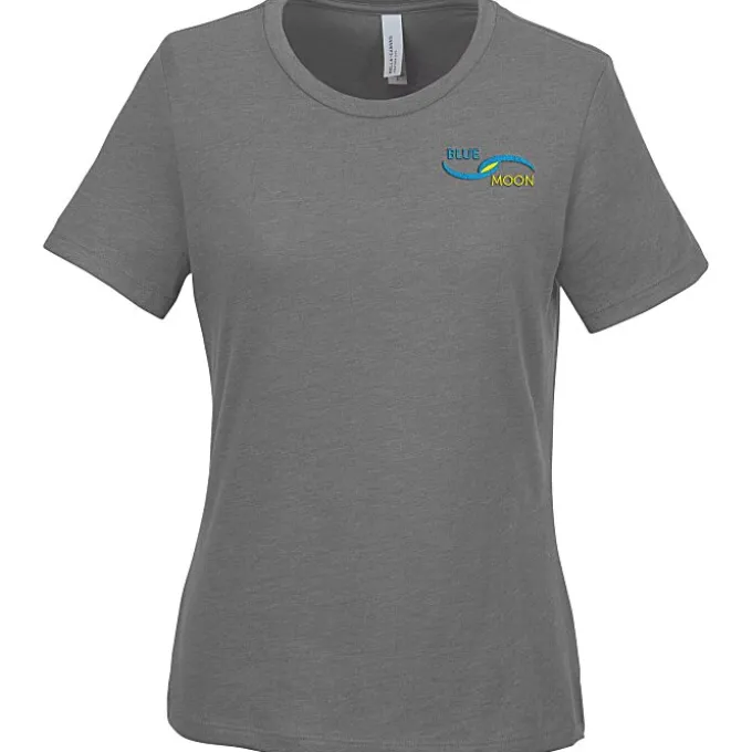 Bella+Canvas Relaxed Crewneck T-Shirt - Ladies' - Heathers - Embroidered