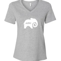 Bella+Canvas Relaxed V-Neck T-Shirt - Ladies' - Heathers - Screen