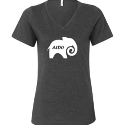 Bella+Canvas Relaxed V-Neck T-Shirt - Ladies' - Heathers - Screen