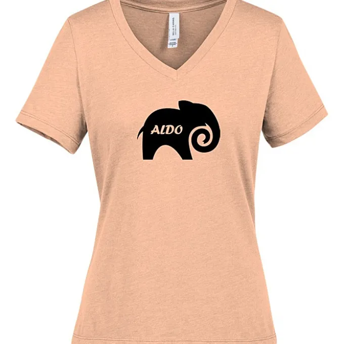 Bella+Canvas Relaxed V-Neck T-Shirt - Ladies' - Heathers - Screen