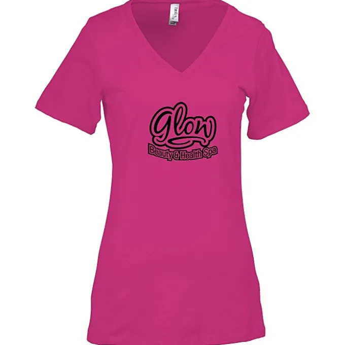 Bella+Canvas Relaxed V-Neck T-Shirt - Ladies’ - Screen