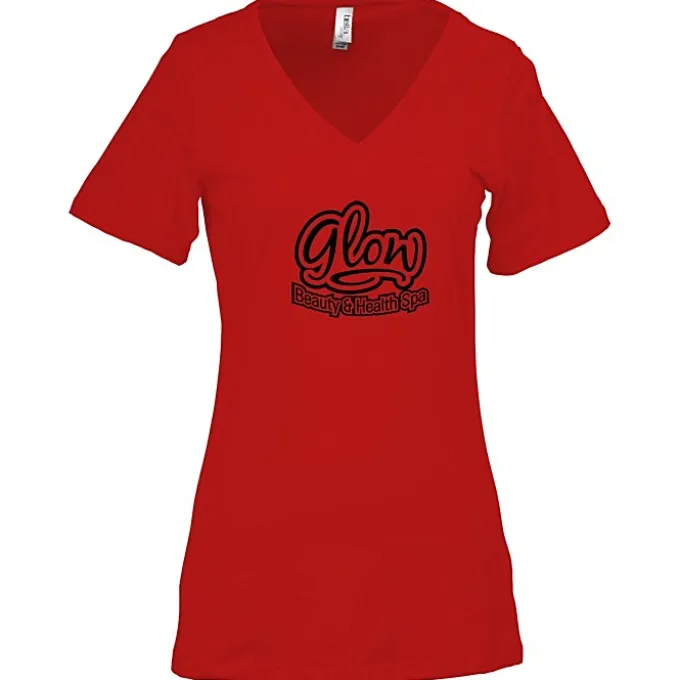 Bella+Canvas Relaxed V-Neck T-Shirt - Ladies’ - Screen