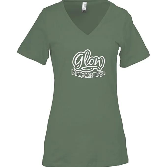 Bella+Canvas Relaxed V-Neck T-Shirt - Ladies’ - Screen