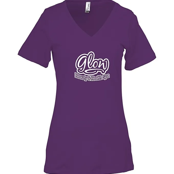 Bella+Canvas Relaxed V-Neck T-Shirt - Ladies’ - Screen