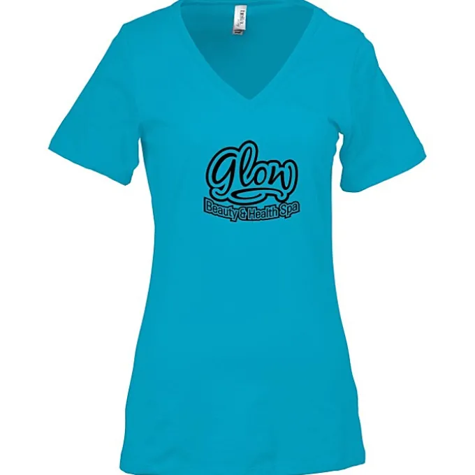 Bella+Canvas Relaxed V-Neck T-Shirt - Ladies’ - Screen