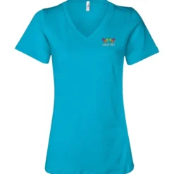 Bella+Canvas Relaxed V-Neck T-Shirt - Ladies’ - Embroidered