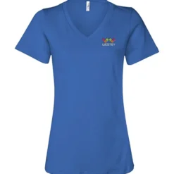 Bella+Canvas Relaxed V-Neck T-Shirt - Ladies’ - Embroidered