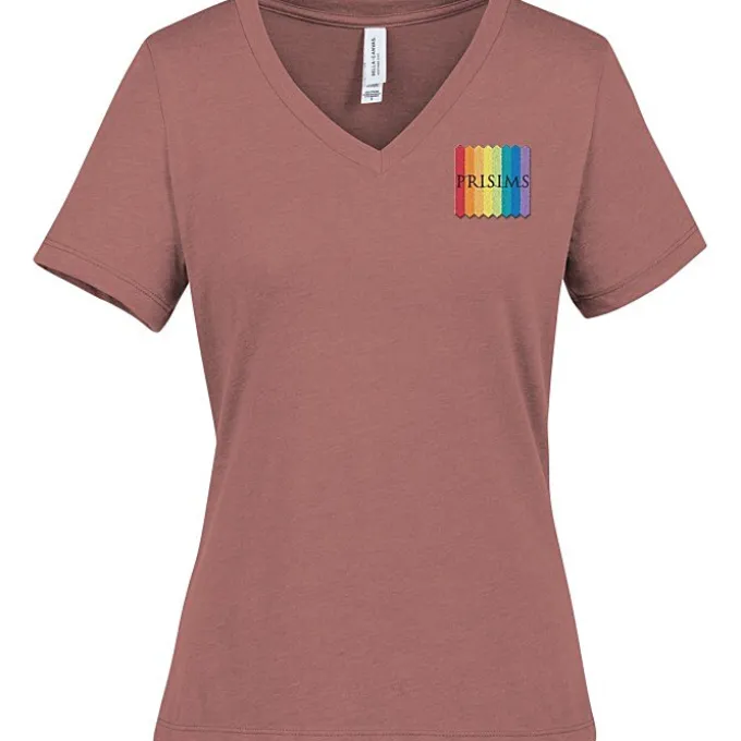 Bella+Canvas Relaxed V-Neck T-Shirt - Ladies' - Heathers - Embroidered