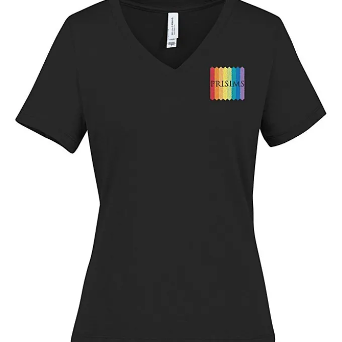 Bella+Canvas Relaxed V-Neck T-Shirt - Ladies' - Heathers - Embroidered