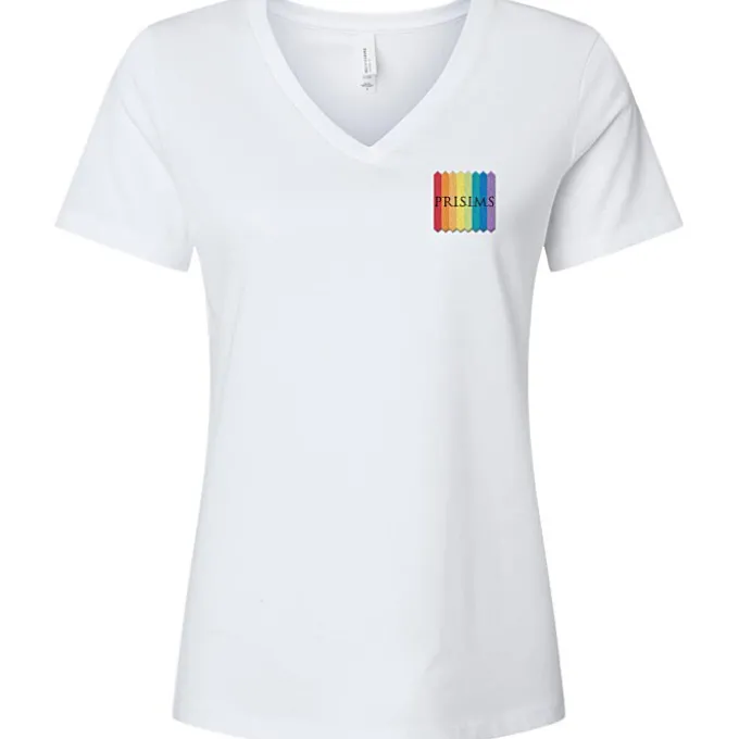 Bella+Canvas Relaxed V-Neck T-Shirt - Ladies' - Heathers - Embroidered