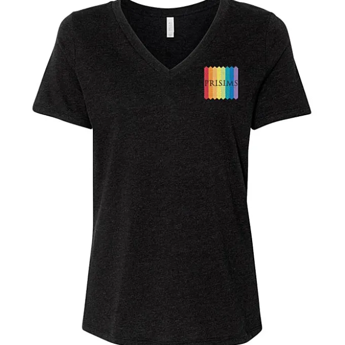 Bella+Canvas Relaxed V-Neck T-Shirt - Ladies' - Heathers - Embroidered