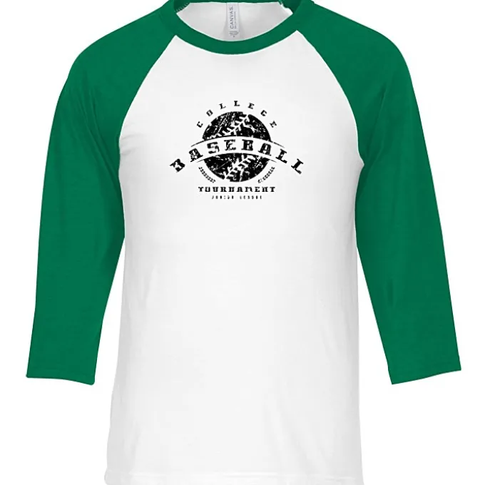 Bella+Canvas 3/4 Sleeve Baseball Tee - Screen