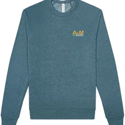 Bella+Canvas Solid Sponge Fleece Raglan Crewneck - Embroidered