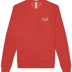 Bella+Canvas Solid Sponge Fleece Raglan Crewneck - Embroidered