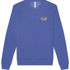 Bella+Canvas Solid Sponge Fleece Raglan Crewneck - Embroidered