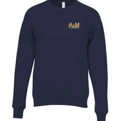Bella+Canvas Solid Sponge Fleece Raglan Crewneck - Embroidered