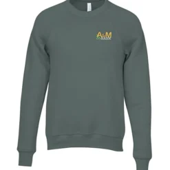 Bella+Canvas Solid Sponge Fleece Raglan Crewneck - Embroidered