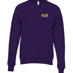 Bella+Canvas Solid Sponge Fleece Raglan Crewneck - Embroidered