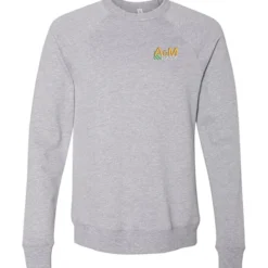 Bella+Canvas Solid Sponge Fleece Raglan Crewneck - Embroidered