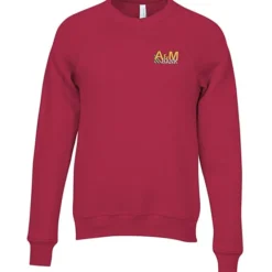 Bella+Canvas Solid Sponge Fleece Raglan Crewneck - Embroidered