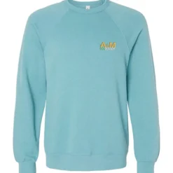 Bella+Canvas Solid Sponge Fleece Raglan Crewneck - Embroidered