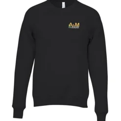 Bella+Canvas Solid Sponge Fleece Raglan Crewneck - Embroidered