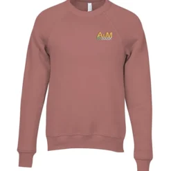 Bella+Canvas Solid Sponge Fleece Raglan Crewneck - Embroidered