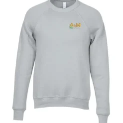 Bella+Canvas Solid Sponge Fleece Raglan Crewneck - Embroidered
