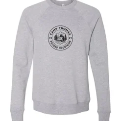 Bella+Canvas Solid Sponge Fleece Raglan Crewneck - Screen