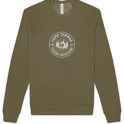 Bella+Canvas Solid Sponge Fleece Raglan Crewneck - Screen